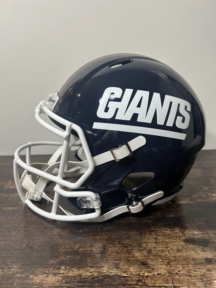 Casco Lawrence Taylor Autografiado New York Giants FS RETRO REP Foto 3 de 4