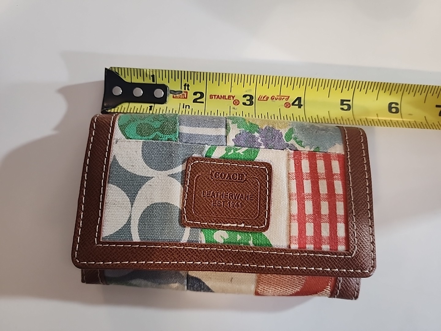 Coach Vintage Hamptons Patchwork Mini Wallet Keyc… - image 11