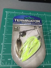 DISCONTINUED TERMINATOR T-1 1/4OZ SPINNERBAIT CHART WHITE SHAD NIP