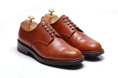 Crockett & Jones Tan Brown Storm-Welted Derby Shoes - `Tenby` UK 6 E US 7 EU 40