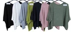 Spring Popular Ladies Soft Warm Layering Italian Boxy Knitted Crop Jumper Top