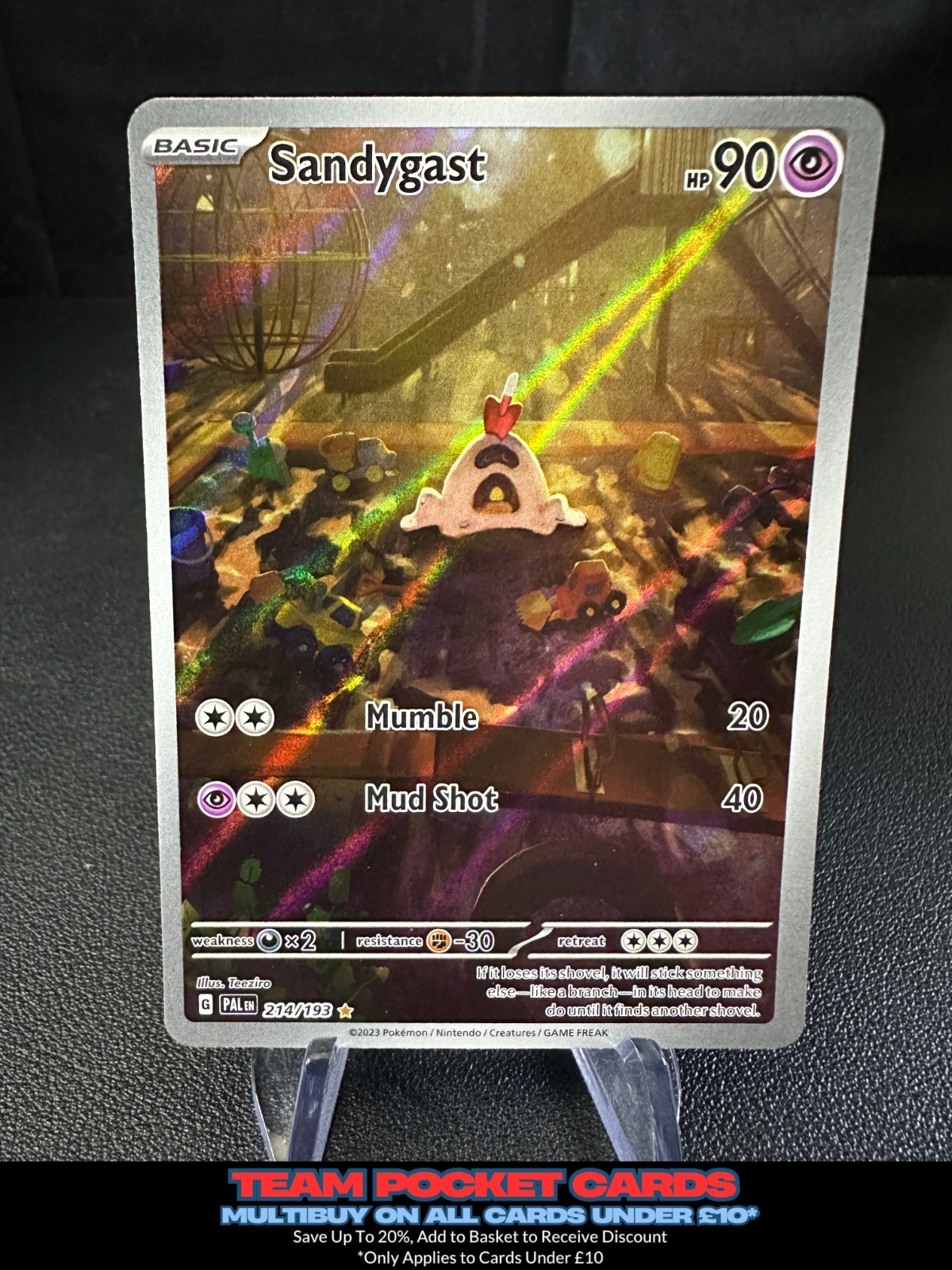 Sandygast 214/193, Paldea Evolved, Pokemon, NM