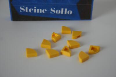 Lego (c) 10x Fliese Ecke - 1x1  gelb - yellow - 25269 - tile 1 x 1 - Kacheln