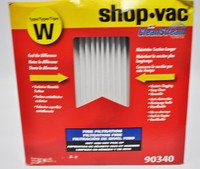 Shop Vac Gore Cleanstream Fine Filtration Hepa Cartridge Filter Type W 90340 Shop Vac Gore Cleanstream Fine Filtration Hepa Cartridge Filter Type W 90340