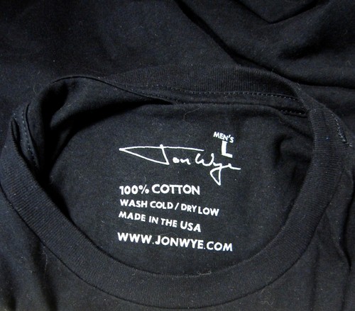 JON WYE PUG DOG MEN CASUAL SHORT SLEEVE 100% COTTON T SHIRT SZ Larger BLACK - Picture 9 of 9