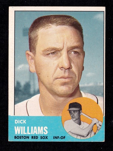 Tarjetas de béisbol originales Topps 1963 - tú eliges una elección de jugador - #251 y arriba - Imagen 80 de 246