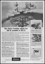 1957 Genisco Los Angeles CA Model E185 G-Accelerator Centrifuge Photo Print Ad
