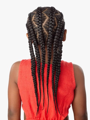 Sensationnel African Collection Kids Jumbo Braid Pre Stretched X Pression Hair 3 - 第 4/13 張圖片