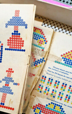 Jeu De Construction COLORADO Vintage En Bakélite Multicolore - Ancien, Pièces Complètes