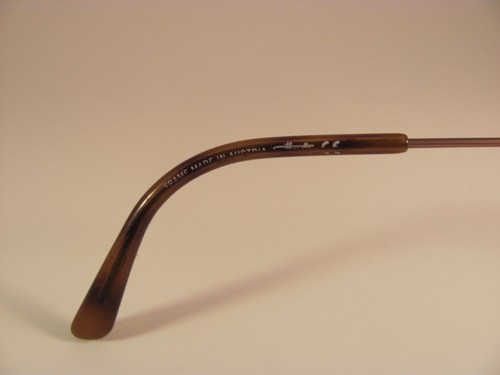 Monturas de gafas RX ovaladas de medio borde de cobre y oro vintage Silhouette M6315 de diseñador - Imagen 6 de 7