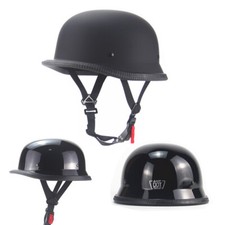 DOT Medio Casco de Motocicleta Alemán Ligero Gorra Calavera Casco Scooter M/L/XL/XXL
