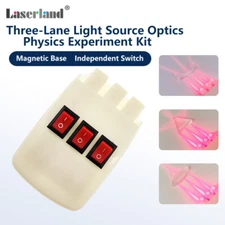 Physics Optical Experiment Kit Linear Light Reflector Prism Student Science Lab