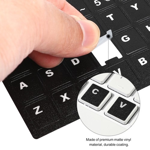 10 Sheets Stickers De Clavier Espagnol Autocollants Cahier Informatique - Photo 10/11