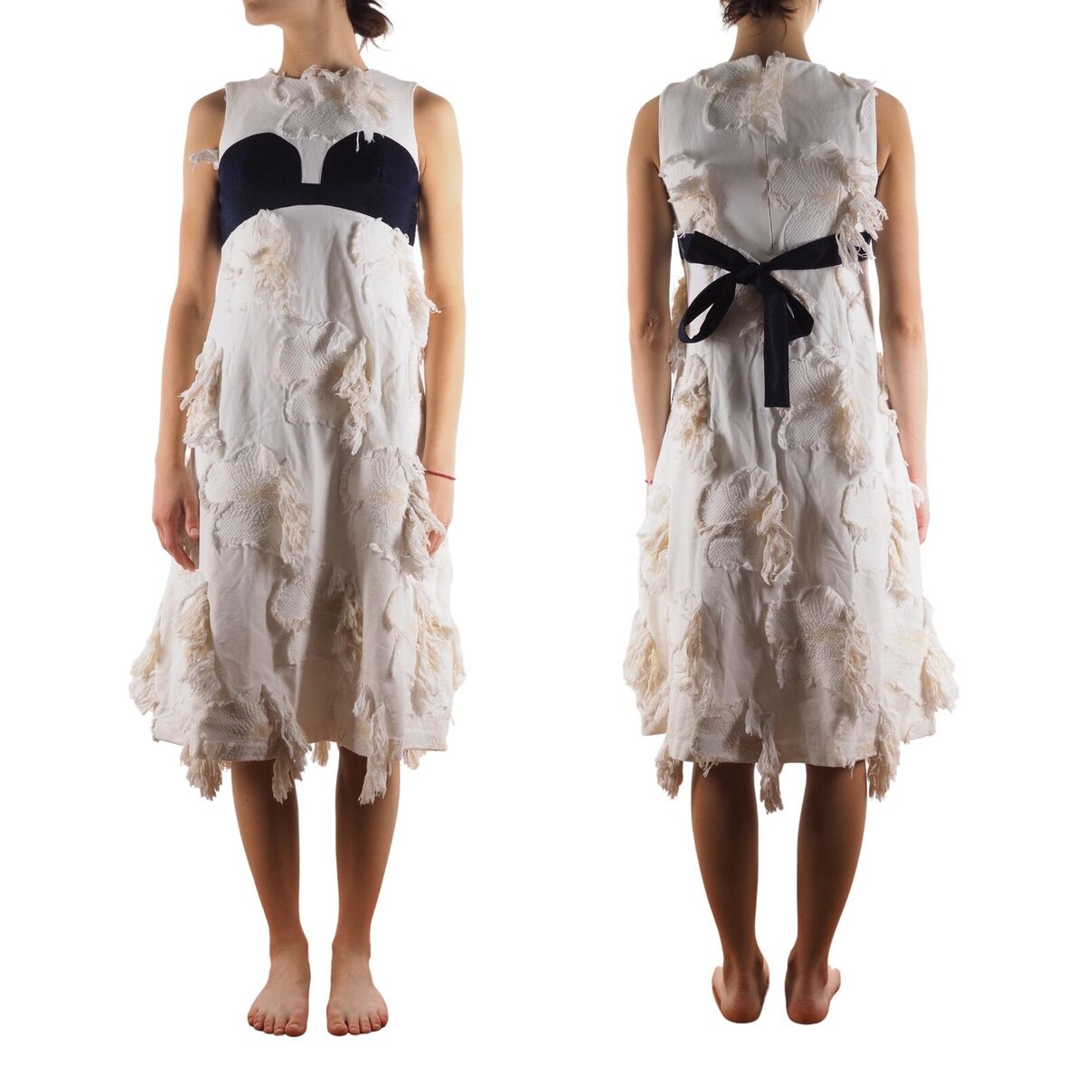 Akira Naka Women's White Dress size 0 / Xs / S made in Japan Akira Naka Women's White Dress size 0 / Xs / S made in Japan