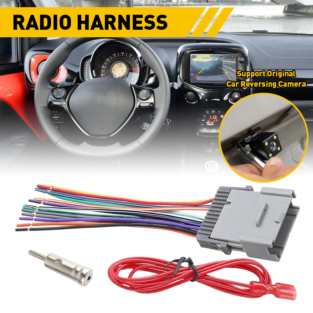 Radio Wire Harness & Adapter Connector For Buick Chevrolet Hummer GMC Pontiac