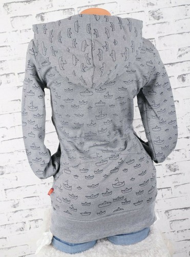 Damen Piquet Jacke Slim Fit Kapuze Hoodie Fleece angeraut Boote S M L XL 2XL - Bild 9 von 59