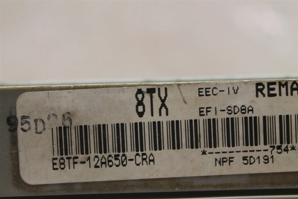 Unidad de control del motor Ford Ranger E8TF12A650CRA 1987-1988 módulo ECU 564 4A2-B3 Foto 3 de 4