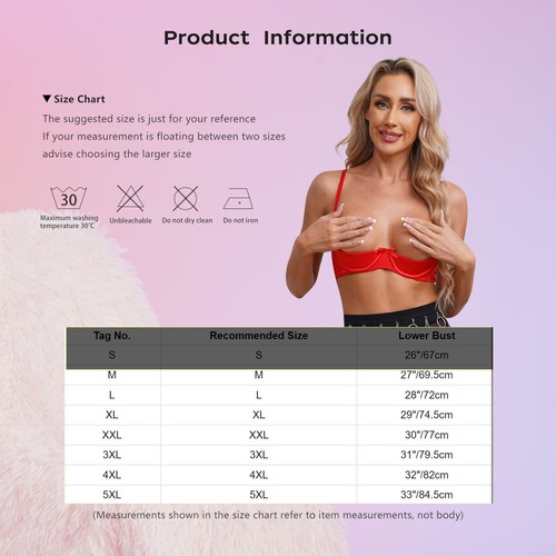 Womens Bralette Cut Out Balconette Satin Bra Nightclub Party Lingerie Teddy - 第 33/61 張圖片