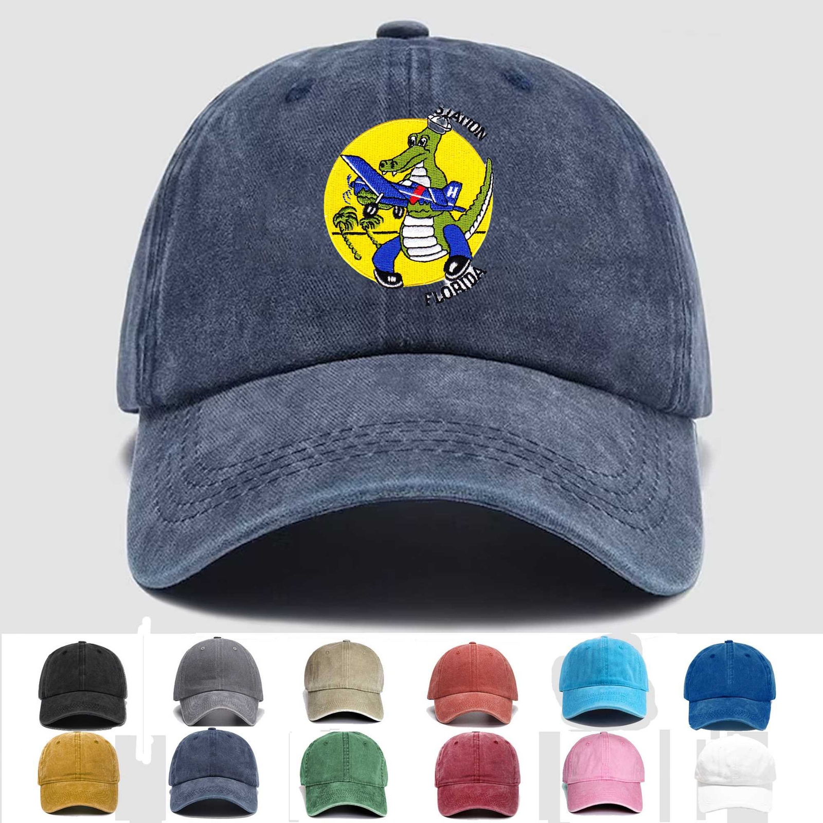 Custom Embroidered Hat NAS Miami - Florida, Veteran Cap, Trucker Hat, Gift Idea