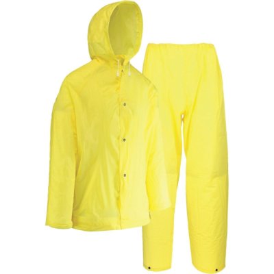 Westchester Protective Gear 2 Piece Yellow EVA Rain Suit Pants Hooded Jacket