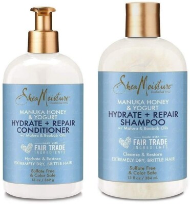 Shea Moisture Hydrate and Repair Shampoo und Conditioner je 13 Unzen