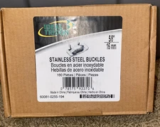 100 New Ideal-Tridon 60081-0255-194 5/8” Stainless Steel Ear Style Buckle