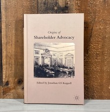 Origins of Shareholder Advocacy Hardcover Boo...