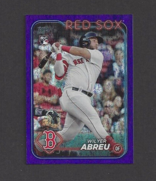 Wilyer Abreu #ed /799 Purple Foil RC 2024 Topps Series 2 672 rookie Red Sox