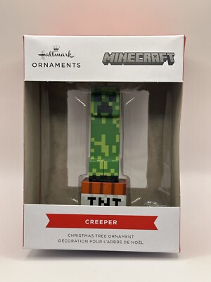 2023 Hallmark Ornament Tree Minecraft Green Creeper On TNT Video Game