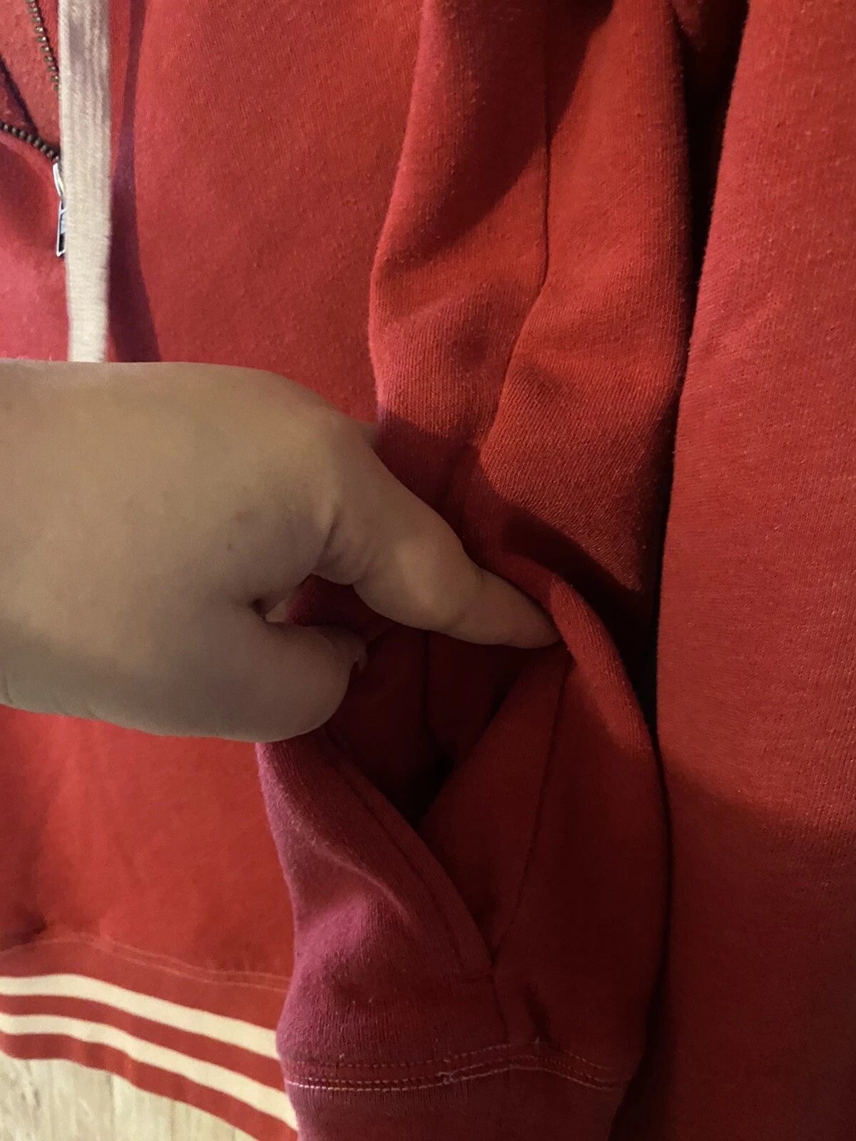 UNDERCOVER Pullover rosa Victoria Secret taglia small felpa con cappuccio quarto zip rosa