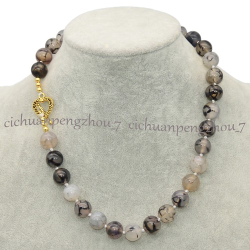 Natural 6/8/10/12/14mm Round Multicolor Gemstone Beaded Jewelry Necklace 18'' - Picture 6 of 221
