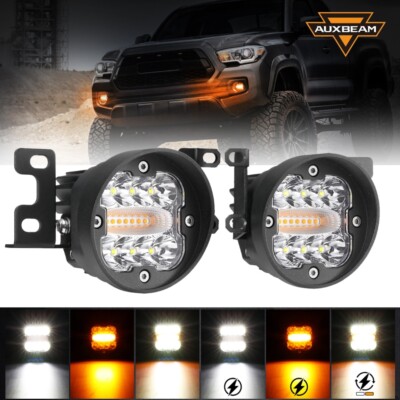 Auxbeam LED Fog Light Kit For Toyota Tacoma 10-21 / 4 Runner 14-21 /Tundra 14-22