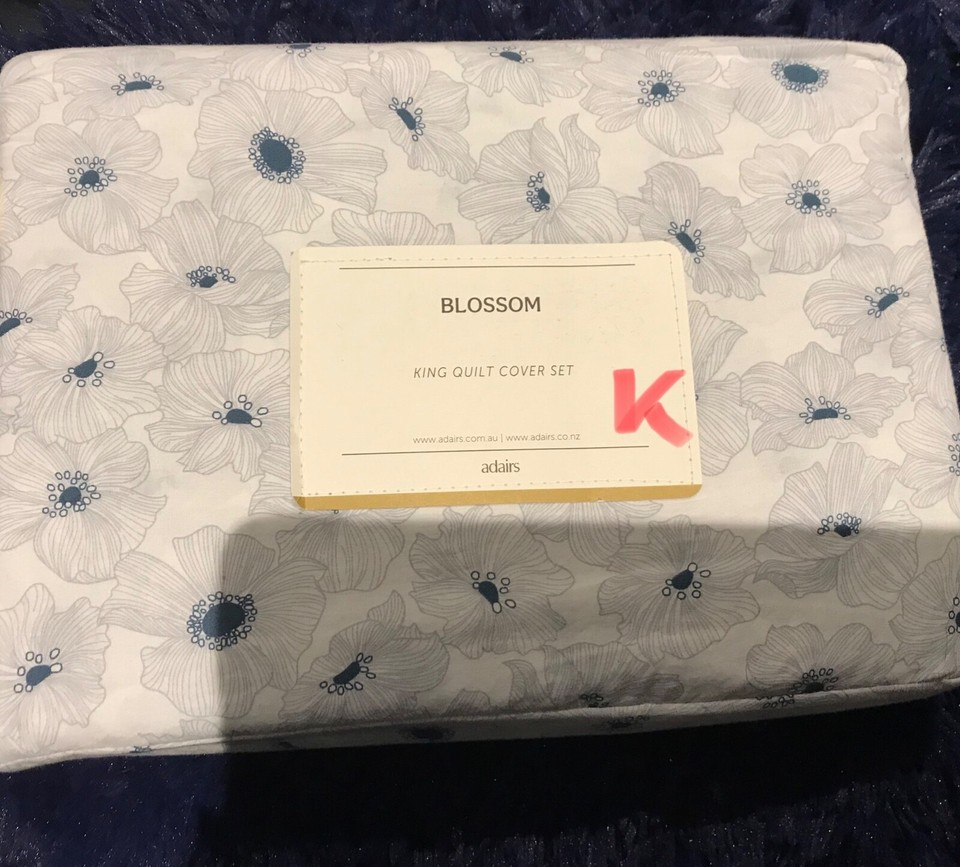 Adairs Quilt Cover Set King size eBay