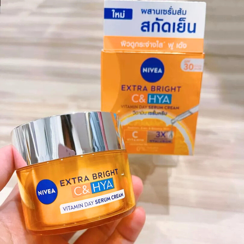 NIVEA Extra Bright C & Hya Vitamin Day Serum Cream Moisturizing Clear Dark Spot - Picture 9 of 12