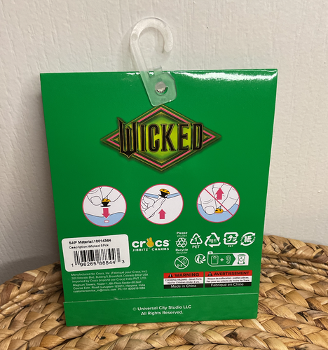 Crocs Jibbitz Wicked Movie 5 Pack Charms Metal In Stock - Picture 5 of 12