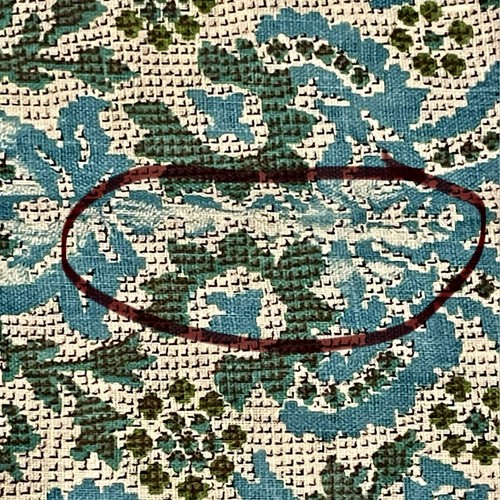 Multicolored Cotton Linen Fabric Lot Of 4 Floral Pieces Size In Description READ - Picture 12 of 16