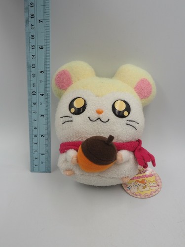 Hamtaro Hámster B0511 Pashmina Mafura Chan Peluche Época 5.5" Muñeca Juguete Japón - Imagen 2 de 8