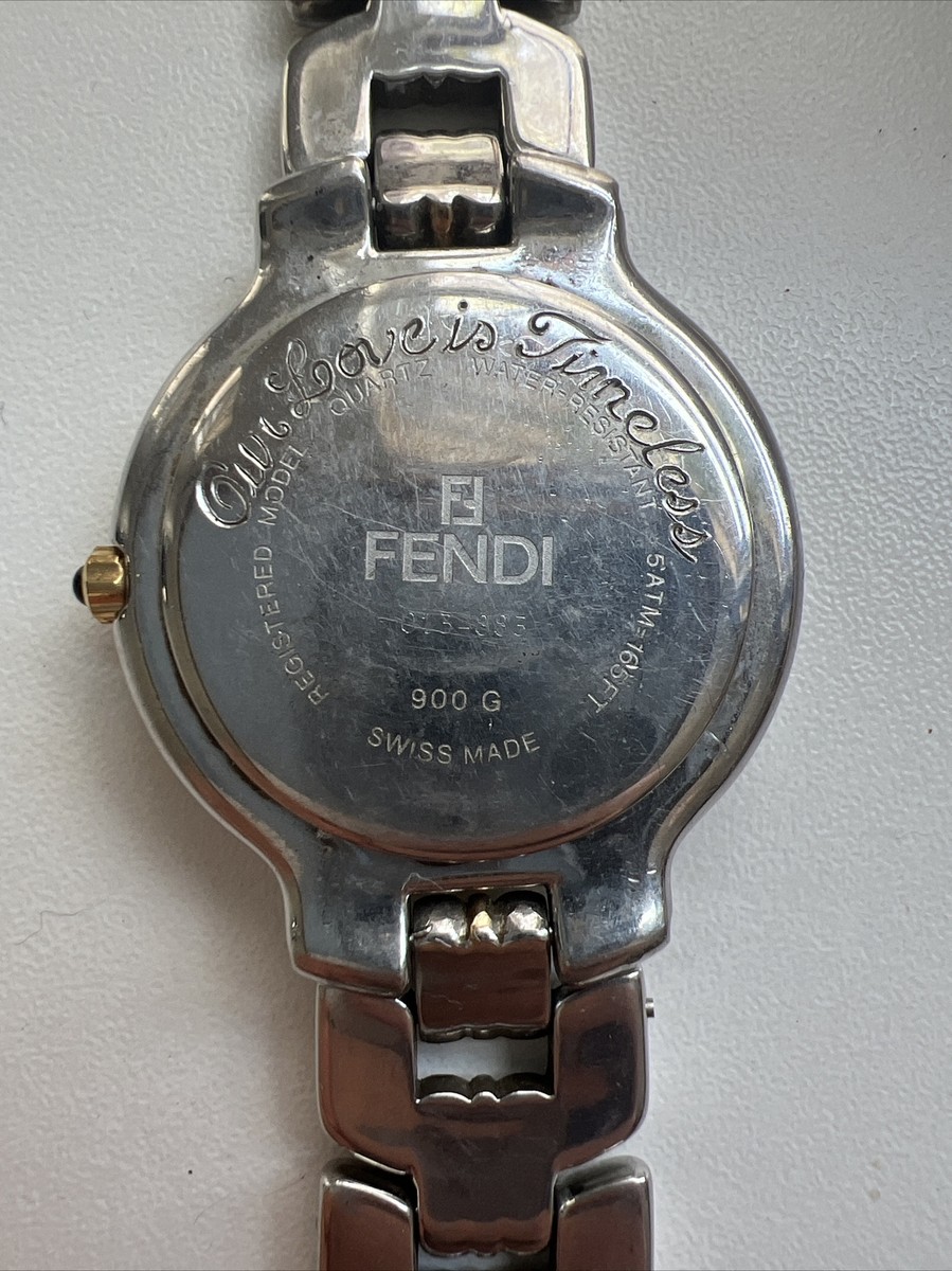 Vintage Genuine FENDI Orologi 900 G Quartz Mens Watch Two Vintage Genuine FENDI Orologi 900 G Quartz Mens Watch Two