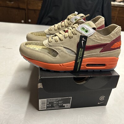 Nike Air Max 1/CLOT Net/Deep Red-Orange Blaze DD1870-100 Men's
