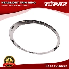 Fits For 2007-2015 Mini Cooper Headlight Trim Ring Chrome Right Side 51137149906