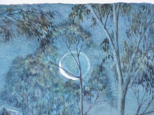 John Flexmore Watercolour, ''Two Giant Gums", Unframed - Foto 6 di 10