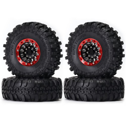 RC Rock Crawler 4×1060-7035 1.9" Alloy Wheel Rim Lock Supper Swamper Rocks Tires - Foto 26 di 67