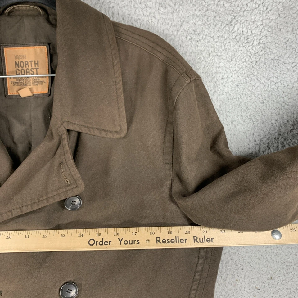 Marks and Spencer North Coast Куртка Пальто зима осень мужчин размер M хлопок - Изображение 2 из 4