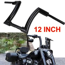 12" Rise 2" Ape Hangers Handlebar For Harley Softail Slim Sportster XL Dyna