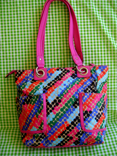 Rosetti GO Multi Colored Tote Bag w. Two Handles. - Picture 3 of 8
