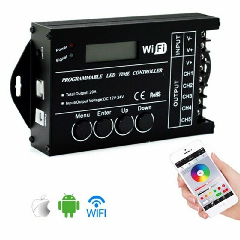 programmierbar RGB Time LED Controller Dimmer TC420 TC421 WIFI 12V 24V ...