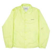 CARHARTT WIP Script Mens Coach Jacket Green Nylon S