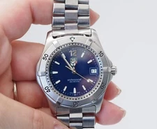 TAG Heuer 2000 Series WK1113-0 Professional Date Swiss Blue Dial Men's Watch USA