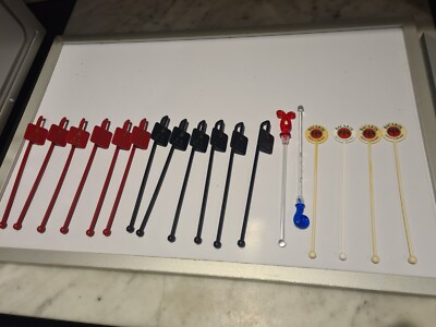 Vintage Jhonny Walker und Bacardi Cocktail Sticks perfekt für eine Party 
