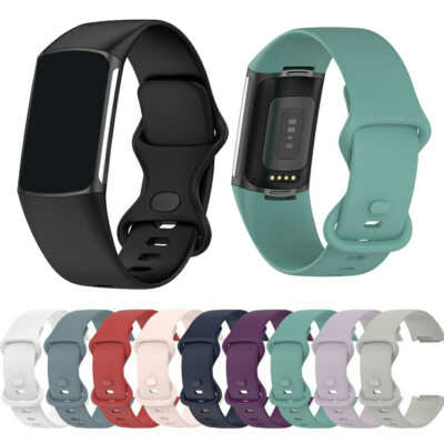Für Fitbit Charge 5 Weiches Silikon Sportarmband Ersatzband Armband
